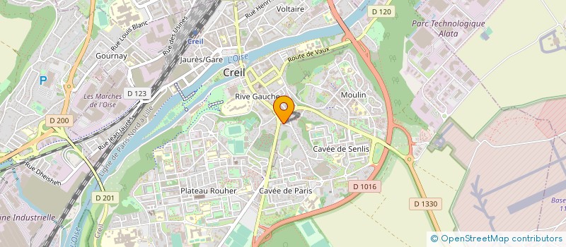 localisation de l'entreprise RAWDA FUNERAIRE  CREIL