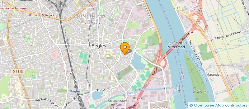 localisation de l'entreprise RAWDAY à BEGLES