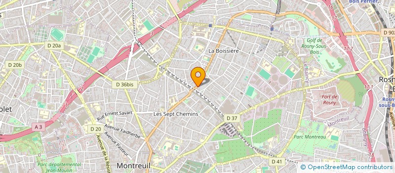 localisation de l'entreprise RAY à MONTREUIL