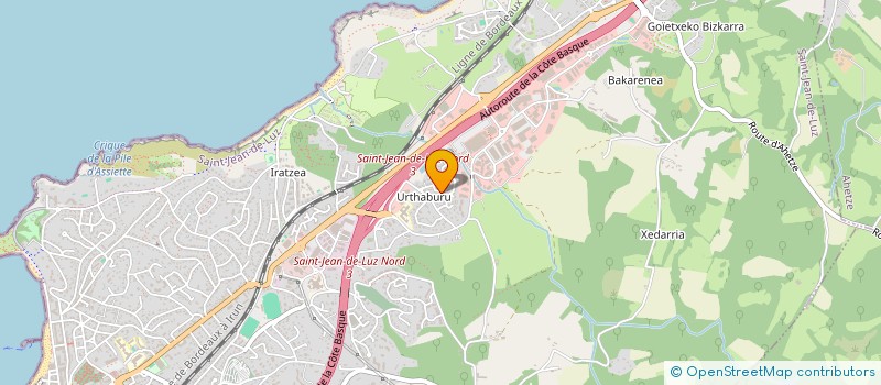 localisation de l'entreprise RAY  SAINT-JEAN-DE-LUZ