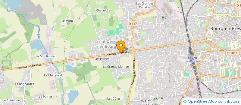 localisation de l'entreprise RAY SAS à SAINT-DENIS-LES-BOURG