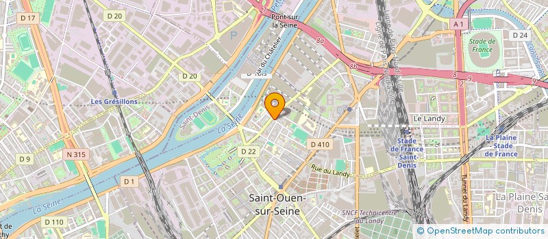 localisation de l'entreprise RAYAN à SAINT-OUEN-SUR-SEINE