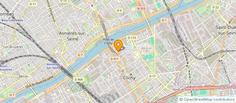 localisation de l'entreprise RAYAN à CLICHY