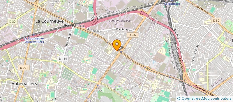 localisation de l'entreprise RAYAN 5 à LA COURNEUVE