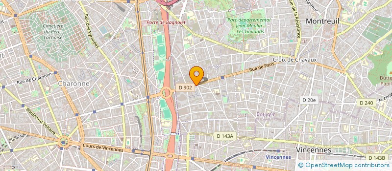 localisation de l'entreprise RAYAN à MONTREUIL
