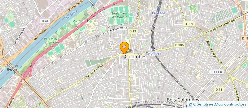 localisation de l'entreprise RAYAN à COLOMBES