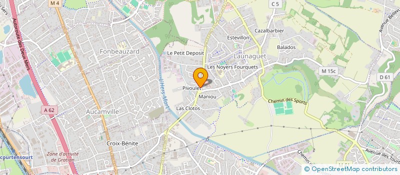 localisation de l'entreprise RAYAN à LAUNAGUET