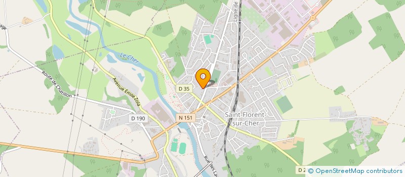 localisation de l'entreprise RAYAN COIFFURE  SAINT-FLORENT-SUR-CHER