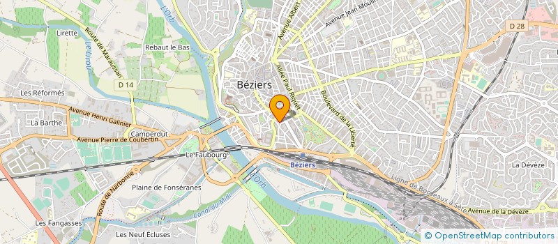 localisation de l'entreprise RAYAN FACADES  BEZIERS