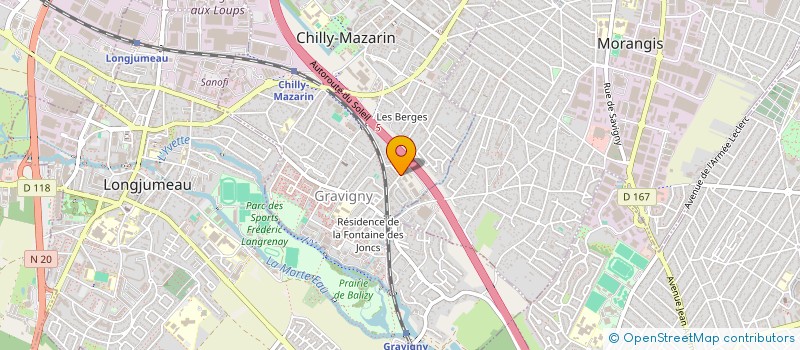 localisation de l'entreprise RAYAN IMMO à CHILLY-MAZARIN