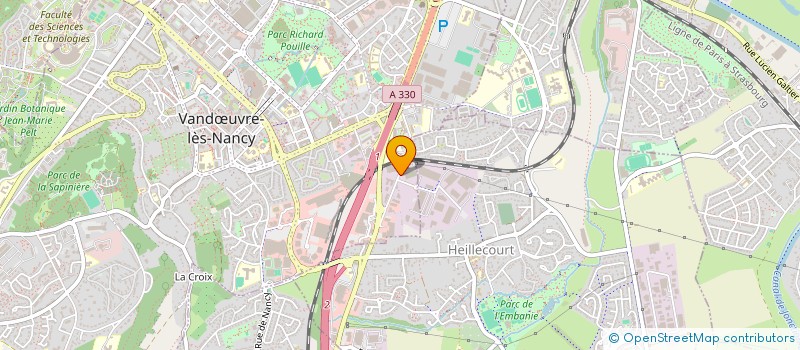 localisation de l'entreprise RAYANDEM54 à VANDŒUVRE-LES-NANCY