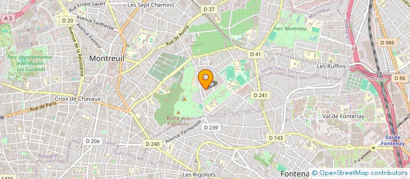 localisation de l'entreprise RAYANE BATIMENT à MONTREUIL