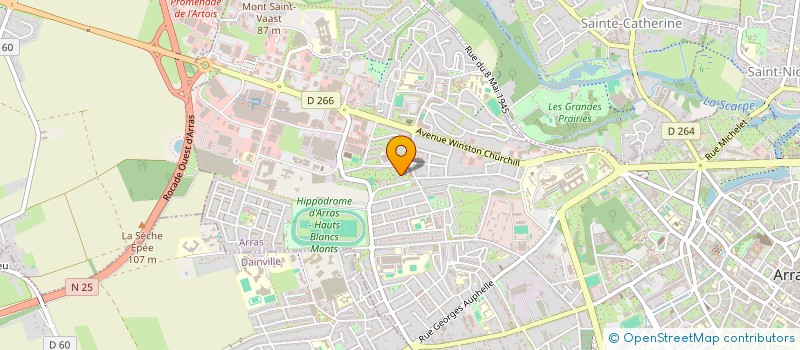 localisation de l'entreprise RAYANORD à ARRAS