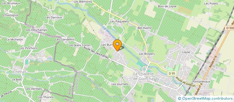 localisation de l'entreprise RAYAUD TRANSPORTS EXPRESS à ROMANECHE-THORINS