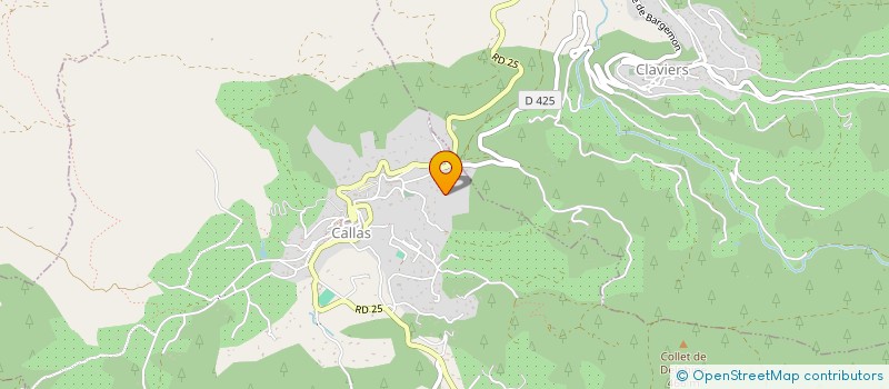 localisation de l'entreprise RAYBAUD CONSTRUCTION  CALLAS