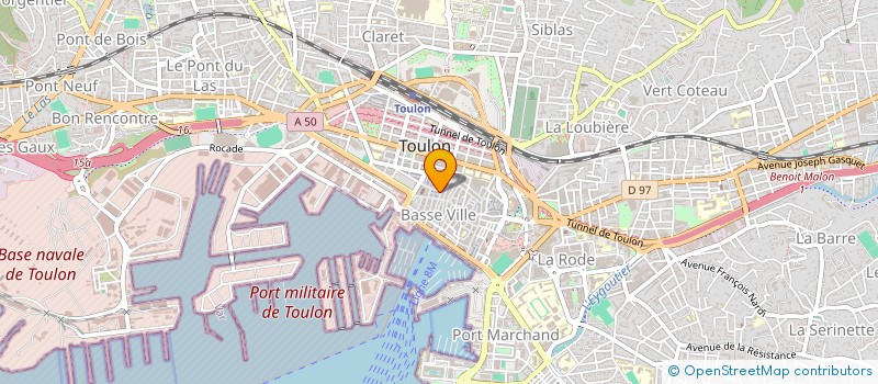 localisation de l'entreprise RAYBAUD NICOLINI à TOULON