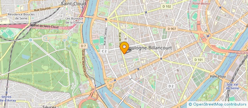 localisation de l'entreprise RAYBAUT-PERES MONGAULT à BOULOGNE-BILLANCOURT
