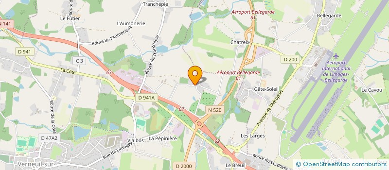 localisation de l'entreprise RAYBEL  VERNEUIL-SUR-VIENNE