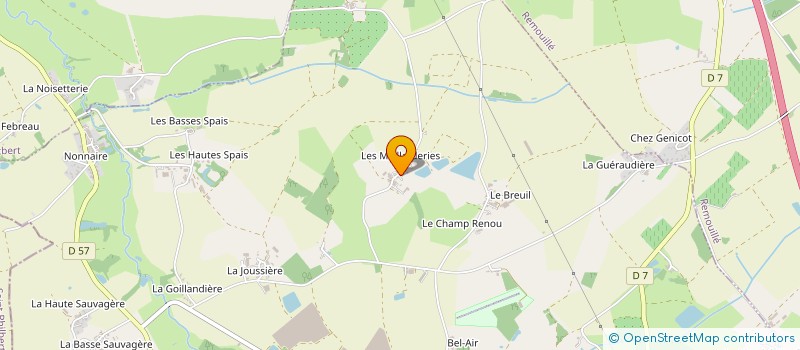 localisation de l'entreprise RAYE  LA PLANCHE