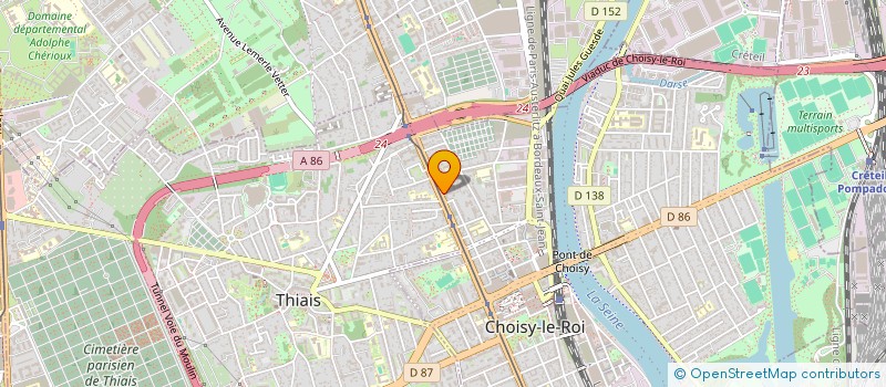 localisation de l'entreprise RAYELEC à CHOISY-LE-ROI