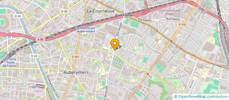 localisation de l'entreprise RAYEN TRANSPORT  AUBERVILLIERS