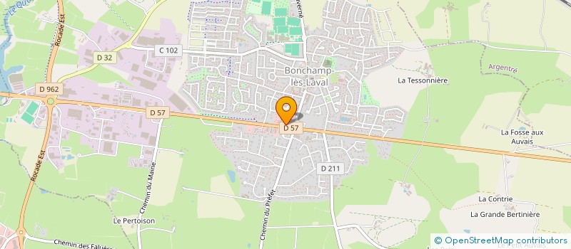 localisation de l'entreprise RAYER  BONCHAMP-LES-LAVAL