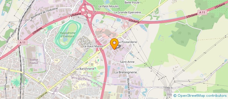 localisation de l'entreprise RAYER-PNEUMATIQUE  VERRIERES-EN-ANJOU