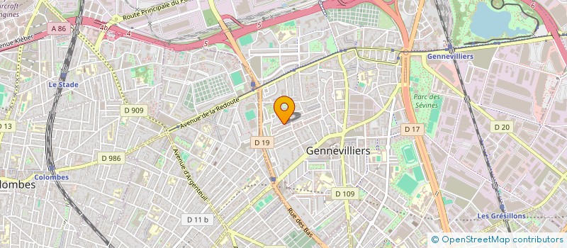 localisation de l'entreprise RAYES CHMEK S à GENNEVILLIERS