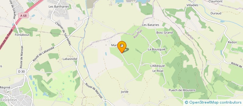 localisation de l'entreprise RAYGOR à MARSSAC-SUR-TARN