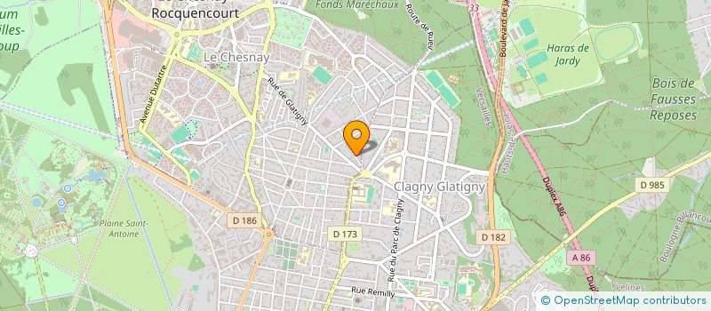 localisation de l'entreprise RAYHAN CLB  LE CHESNAY-ROCQUENCOURT