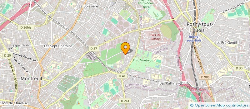 localisation de l'entreprise RAYHANA AUTOMOBILE  MONTREUIL