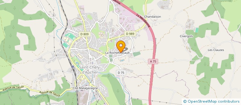 localisation de l'entreprise RAYJE à SAINT-CHELY-D'APCHER