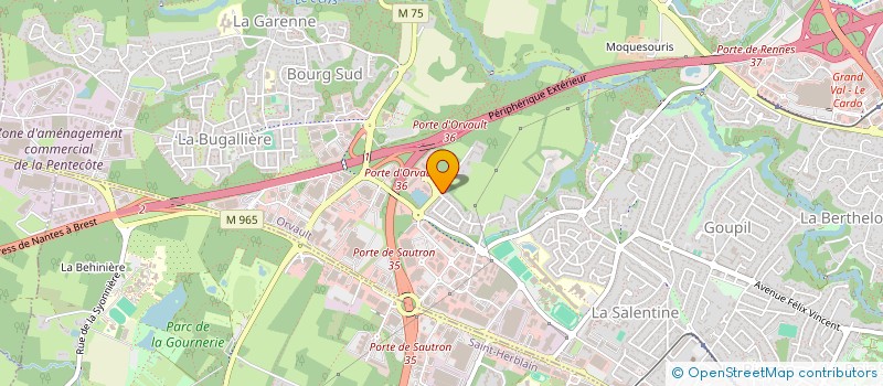 localisation de l'entreprise RAYMADELYS à ORVAULT