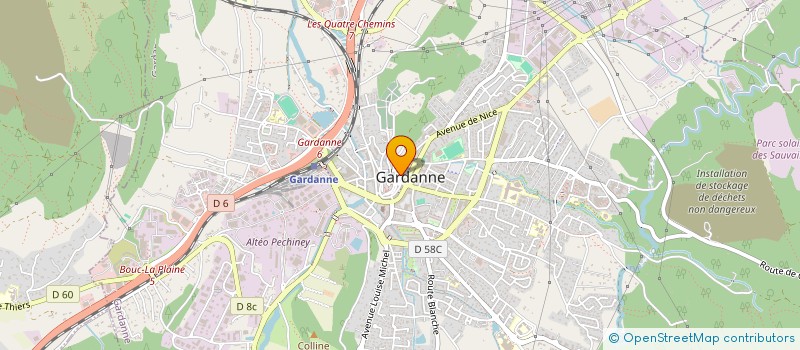 localisation de l'entreprise RAYMOND à GARDANNE