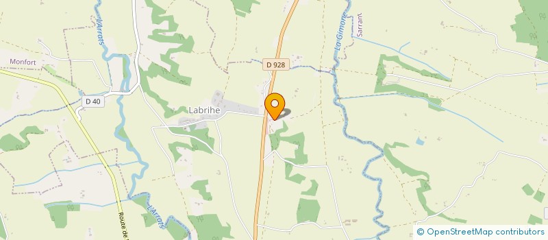 localisation de l'entreprise RAYMOND CANET INTEGRATION  LABRIHE