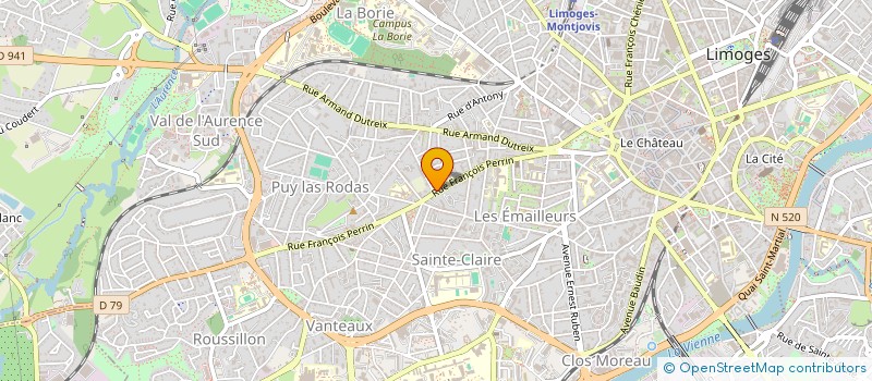localisation de l'entreprise RAYMOND COP PERRIN 124 à LIMOGES