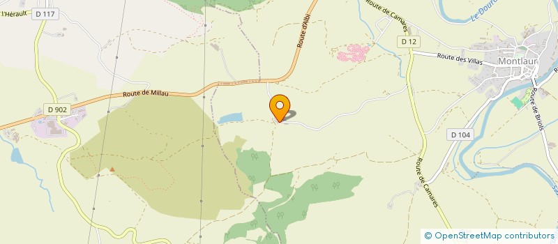 localisation de l'entreprise RAYMOND GRAVIER ENERGIE  MONTLAUR