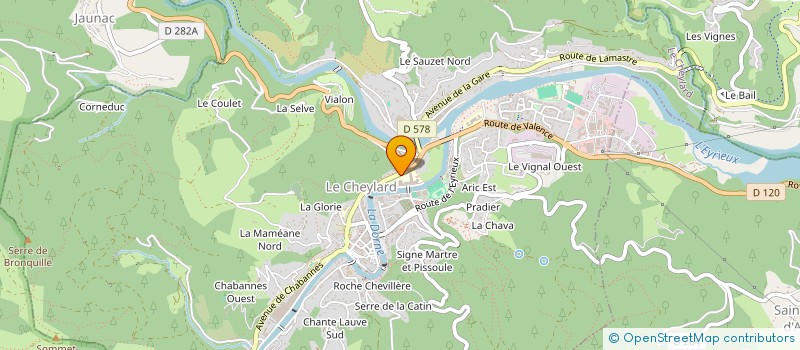 localisation de l'entreprise RAYMOND LEGROS à LE CHEYLARD