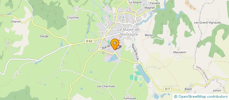 localisation de l'entreprise RAYMOND MACONNERIE  LE MAYET-DE-MONTAGNE