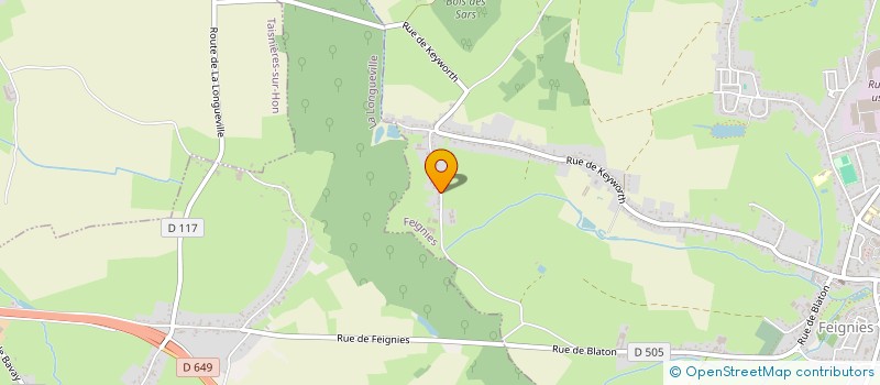 localisation de l'entreprise RAYMOND REDDINGTON  FEIGNIES