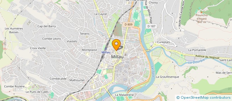 localisation de l'entreprise RAYMOND VII  MILLAU