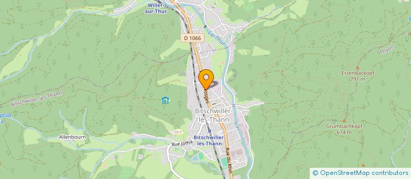 localisation de l'entreprise RAYMOND WEIBEL à BITSCHWILLER-LES-THANN