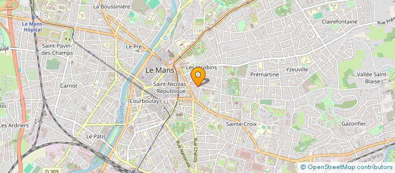 localisation de l'entreprise RAYMONDE à LE MANS