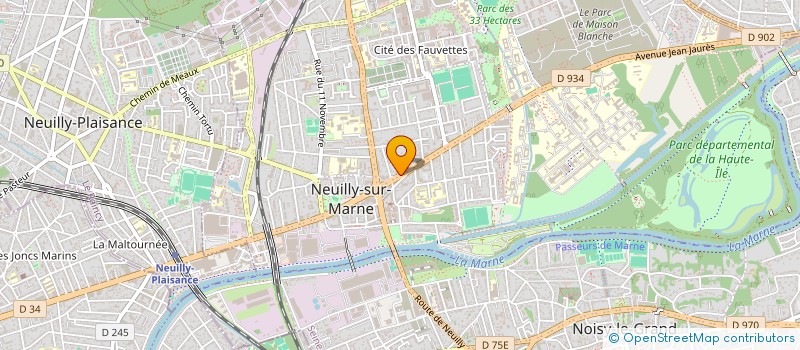 localisation de l'entreprise RAYMONDE JAYET à NEUILLY-SUR-MARNE
