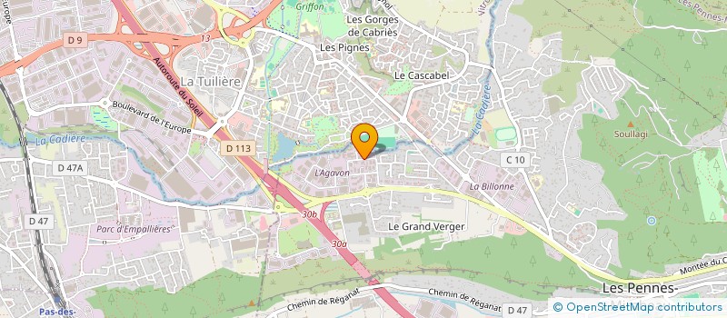 localisation de l'entreprise RAYMONDTRANS à LES PENNES-MIRABEAU