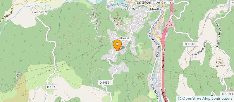 localisation de l'entreprise RAYNAL AUTO SPORT à LODEVE
