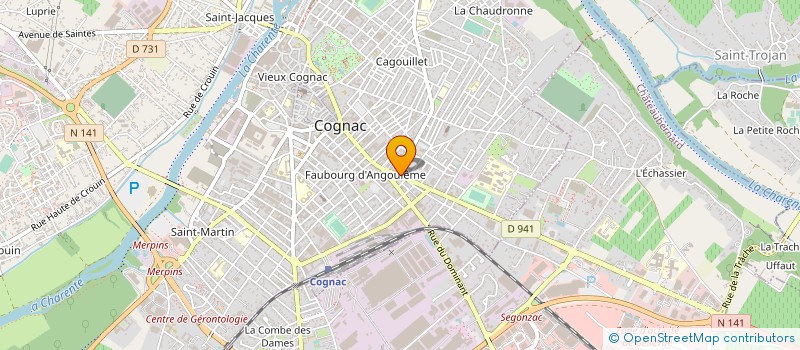 localisation de l'entreprise RAYNAL & CIE à COGNAC