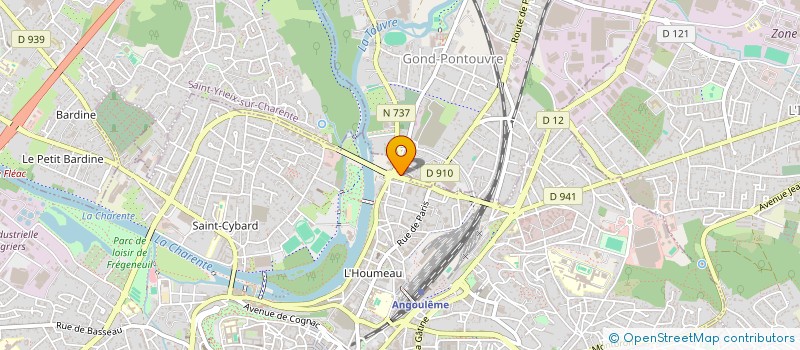 localisation de l'entreprise RAYNAL GEOFFROY INVESTISSEMENT à ANGOULEME