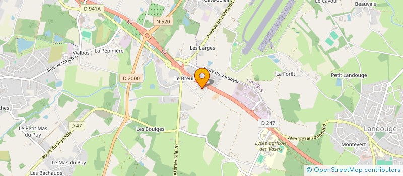 localisation de l'entreprise RAYNAUD à VERNEUIL-SUR-VIENNE