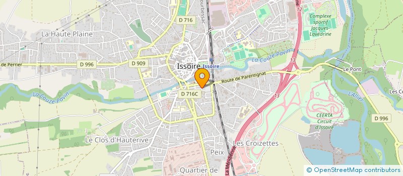 localisation de l'entreprise RAYNAUD ET FILS à ISSOIRE